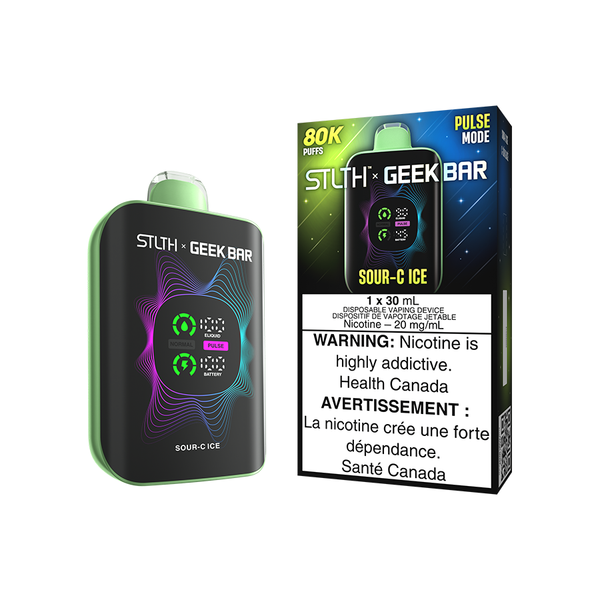 STLTH X GEEK BAR DISPOSABLE - SOUR-C ICE (4PCS/CTN) [AB] 30ML 20MG