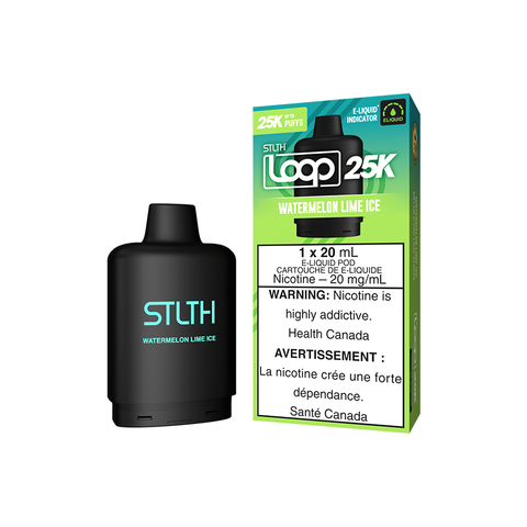STLTH LOOP 25K POD PACK - WATERMELON LIME ICE (5PC/CTN) [MB] 20ML 20MG