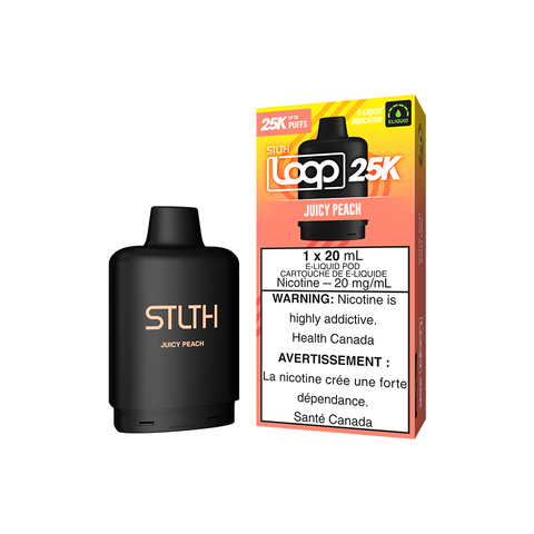 STLTH LOOP 25K POD PACK - JUICY PEACH (5PC/CTN) [ON] 20ML 20MG