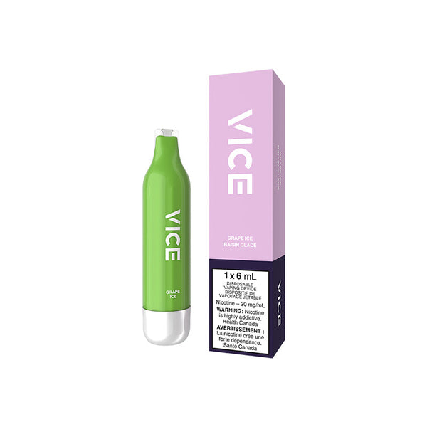 VICE 2500 DISPOSABLE - GRAPE ICE (6PC/CTN)  20MG