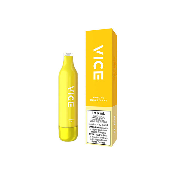VICE 2500 DISPOSABLE - MANGO ICE (6PC/CTN)  20MG