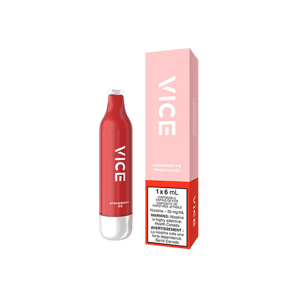 VICE 2500 DISPOSABLE - STRAWBERRY ICE (6PC/CTN) [AB]  20MG