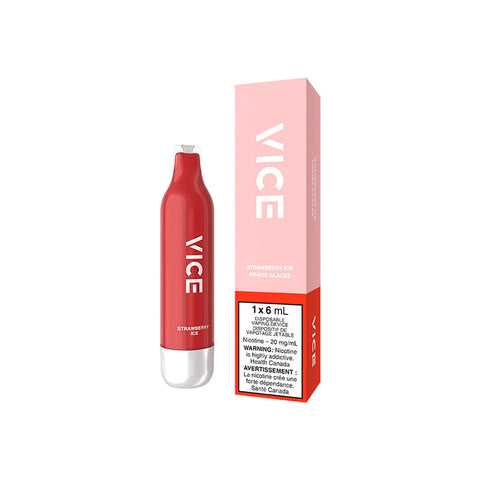 VICE 2500 DISPOSABLE - STRAWBERRY ICE (6PC/CTN) [AB]  20MG