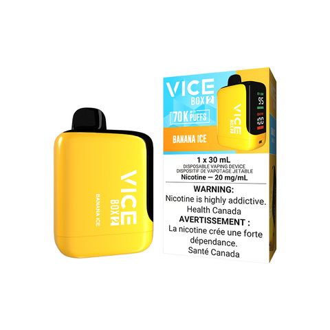 VICE BOX 2 DISPOSABLE - BANANA ICE (4PCS/CTN) [AB] 30ML 20MG