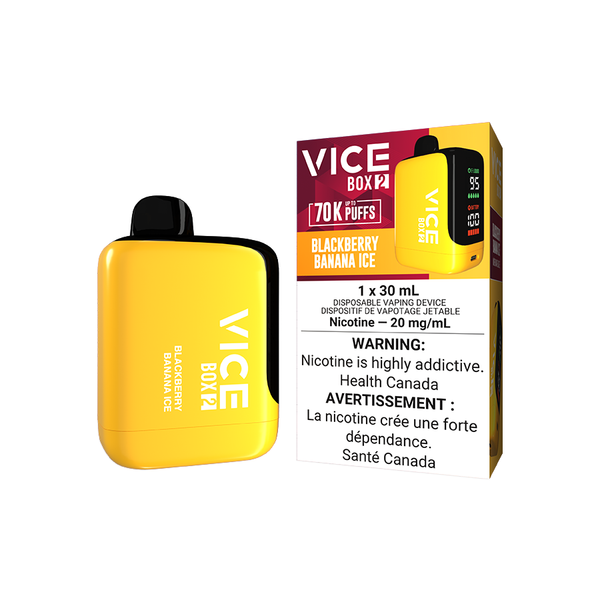 VICE BOX 2 DISPOSABLE - BLACKBERRY BANANA ICE (4PCS/CTN) [AB] 30ML 20MG