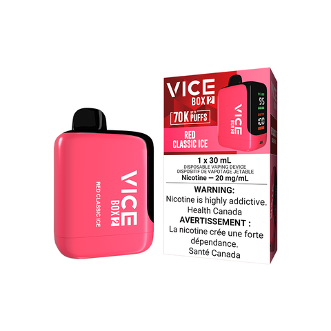 VICE BOX 2 DISPOSABLE - RED CLASSIC ICE (4PCS/CTN) [AB] 30ML 20MG