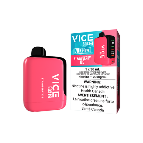 VICE BOX 2 DISPOSABLE - STRAWBERRY ICE (4PCS/CTN) [AB] 30ML 20MG