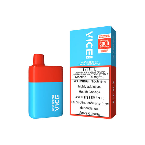 VICE BOX DISPOSABLE - BLUE CHERRY ICE (5PC/CTN)  20MG