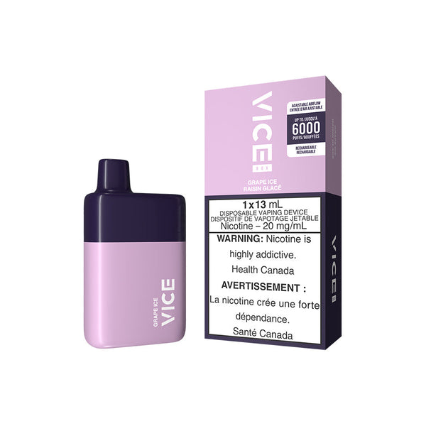 VICE BOX DISPOSABLE - GRAPE ICE (5PC/CTN)  20MG
