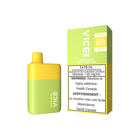 VICE BOX DISPOSABLE - LEMON LIME ICE (5PC/CTN) [ON] 13ML 20MG