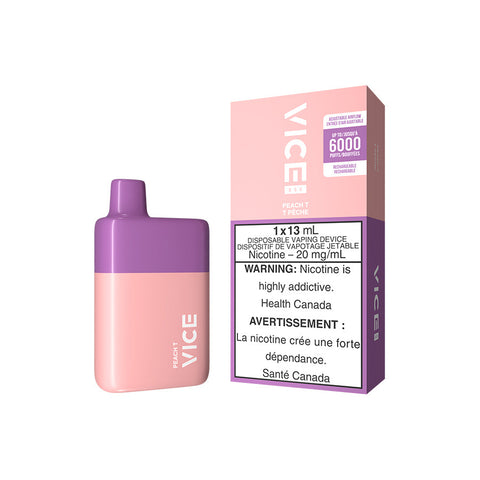 VICE BOX DISPOSABLE - PEACH T (5PC/CTN) [ON] 13ML 20MG