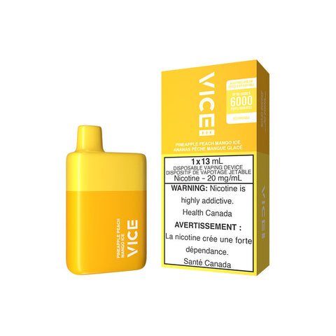 VICE BOX DISPOSABLE - PINEAPPLE PEACH MANGO ICE (5PC/CTN) [ON] 13ML 20MG