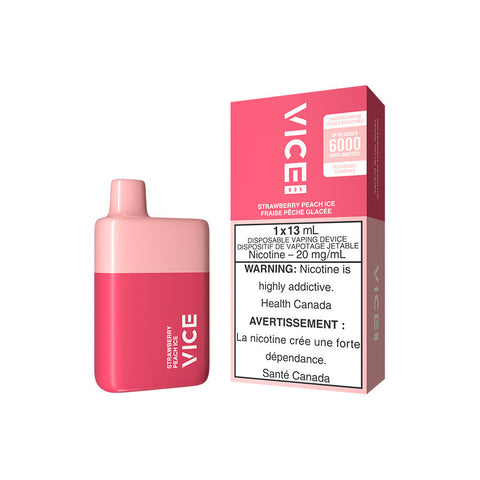 VICE BOX DISPOSABLE - STRAWBERRY PEACH ICE (5PC/CTN) [ON] 13ML 20MG