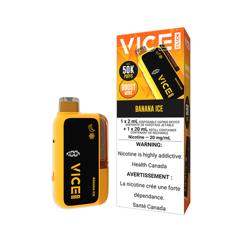VICE CLICK DISPOSABLE - BANANA ICE (4PCS/CTN) 2ML+20ML 20MG