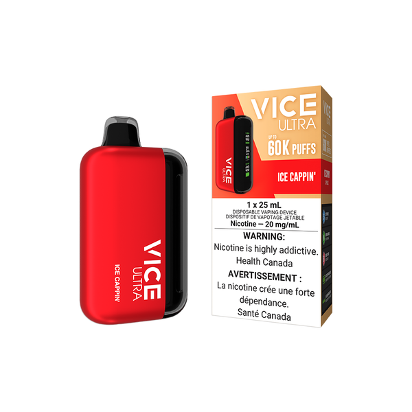 VICE ULTRA DISPOSABLE - ICE CAPPIN' (4PCS/CTN) [AB] 25ML 20MG
