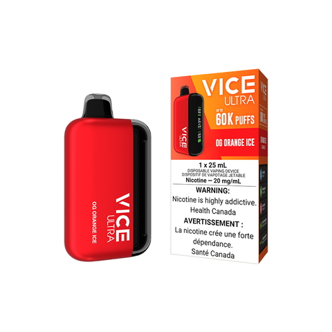 VICE ULTRA DISPOSABLE - OG ORANGE ICE (4PCS/CTN) [AB] 25ML 20MG